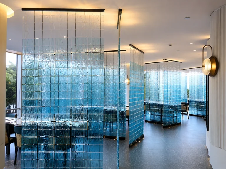 Rectangular Crystal Hanging Panels interior application